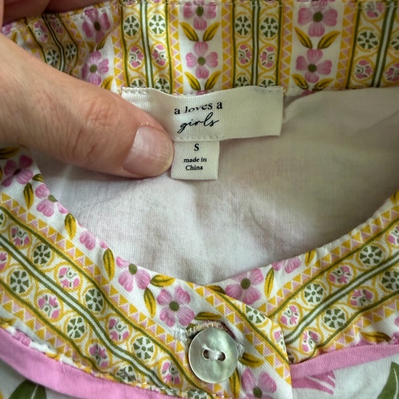 A loves a Cotton Floral Dress Easter Church Picture Day Recital Girls S - Picture 6 of 9